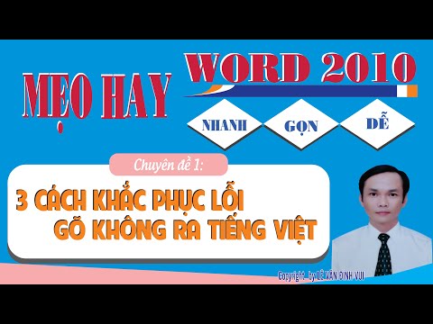 Khắc phục ba lỗi khi gõ văn bản. #LêVũMinhHoài#