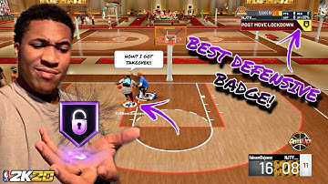 NEW MOST OVERPOWERED DEFENSIVE BADGE IN NBA 2K20! BEST DEFENSIVE BADGES IN NBA 2K20 AFTER PATCH 8!