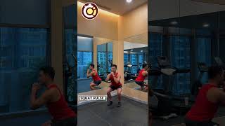 Squat pulse / Ngồi nhấp #exercise #squat #baitaptheduc