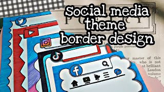 BORDER DESIGN FOR PROJECTS || SOCIAL MEDIA THEME || Pauline's Diary screenshot 5