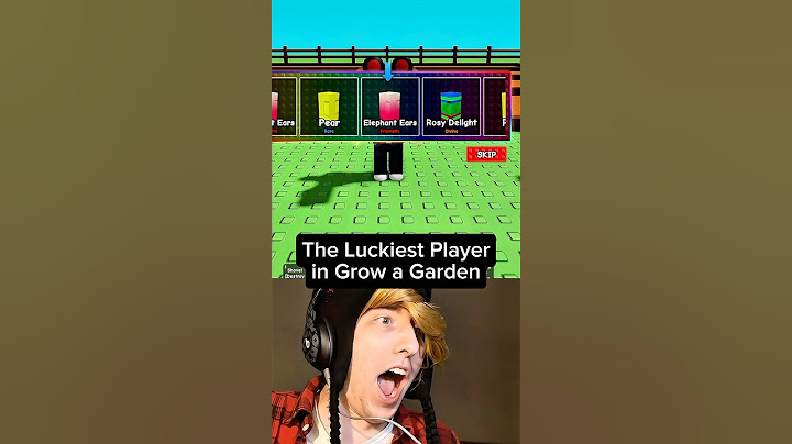 The Luckiest Player in Grow a Garden