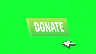Donate with cursor button. Internet icon. Pointer click icon. Motion graphics 4k