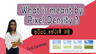 Pixel Density | 4K vs. full HD resolution | clear explaination | 2022 | Sinhala