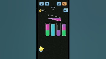 Water Color Sort Level 113 WalkThrough Solution Gameplay | user help | #watercolor#shorts#level113