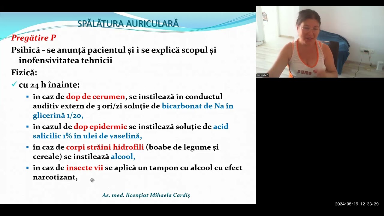 SPĂLĂTURA AURICULARĂ