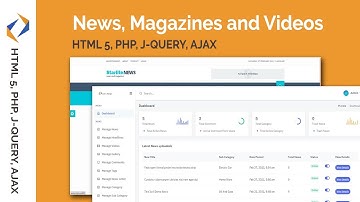 News, Magazine And Video Admin Application With HTML 5, PHP, Ajax, J-Query Script