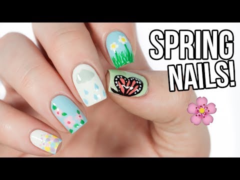 5 Cute Nail Art Designs For SPRING! 🌸