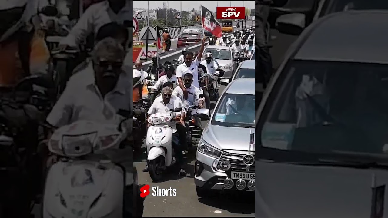 Former minister SP Velumani visited Coimbatore Ukkadam flyover | 