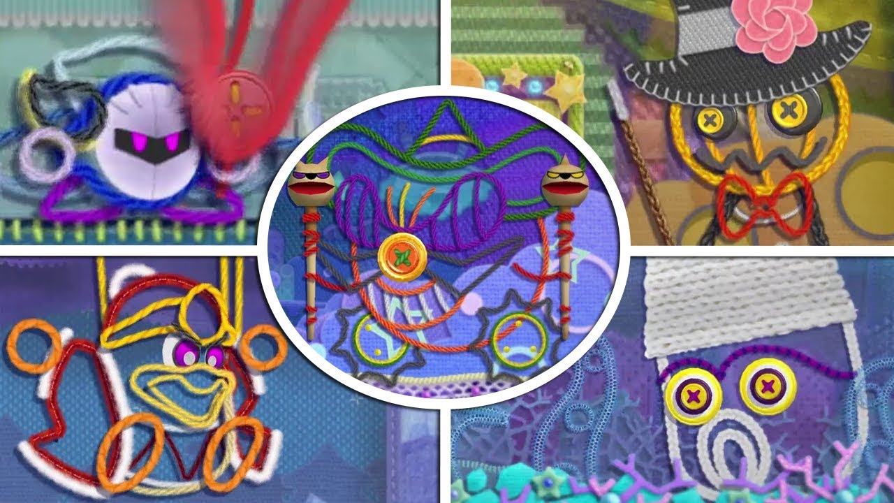 Kirby's Epic Yarn (2 Player) All Bosses (No Damage) YouTube