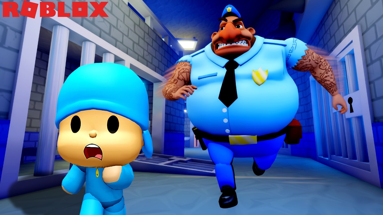 LARRY’S PRISON ESCAPE but I’m POCOYO! (Roblox Obby)