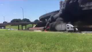 RAW VIDEO: Fiery 18-wheeler crash kills two in Waco | KCEN-TV
