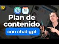 Crear un plan de contenido de 30 das con chatgpt  inteligencia artificial