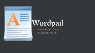 Microsoft WordPad Complete Tutorial in Hindi - YouTube||How to use WordPad||MS WordPad Free.