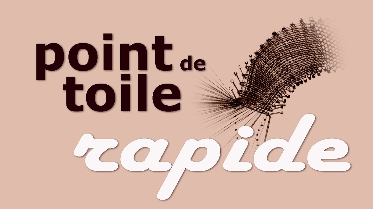 Comment faire le POINT DE TOILE rapide! | Dentelle aux fuseau
