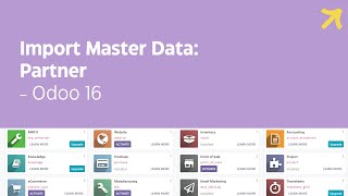 Import Master Data: Partner — Odoo 16