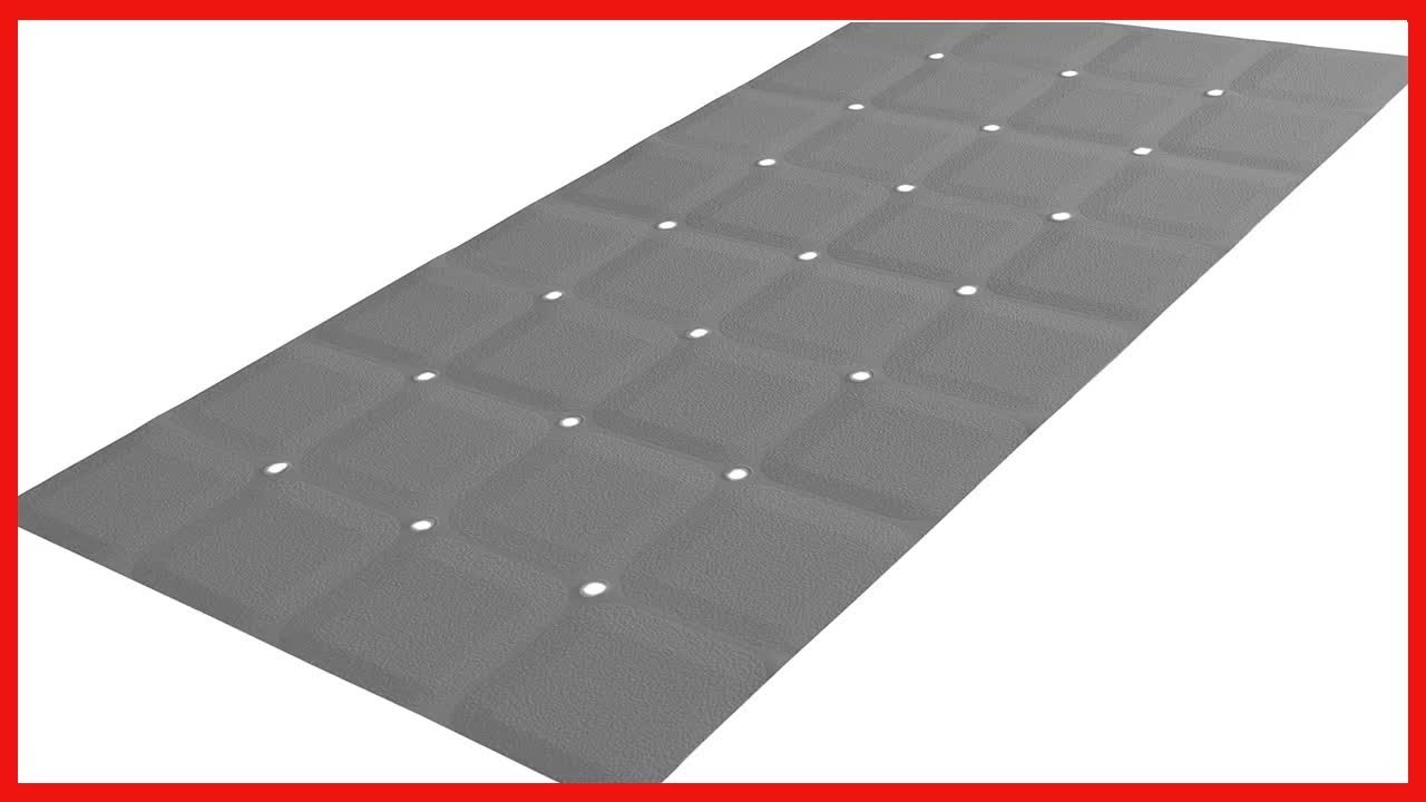 Sultan's Linens Foldable Non Slip Rubber Bath Mat For Textured Tub and