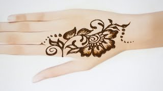 Super Easy Mehndi Henna Design For Hands || Simple Mehndi Design || Easy Mehndi Design #Shorts