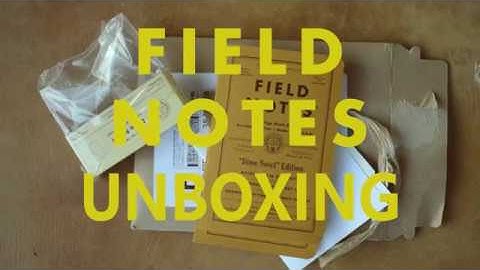 Dime Novel Field Notes Unboxing