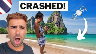 SHE CRASHED MY DRONE IN KRABI! (THAILAND) RAILAY BEACH RESORT & SPA | THAILAND VLOG