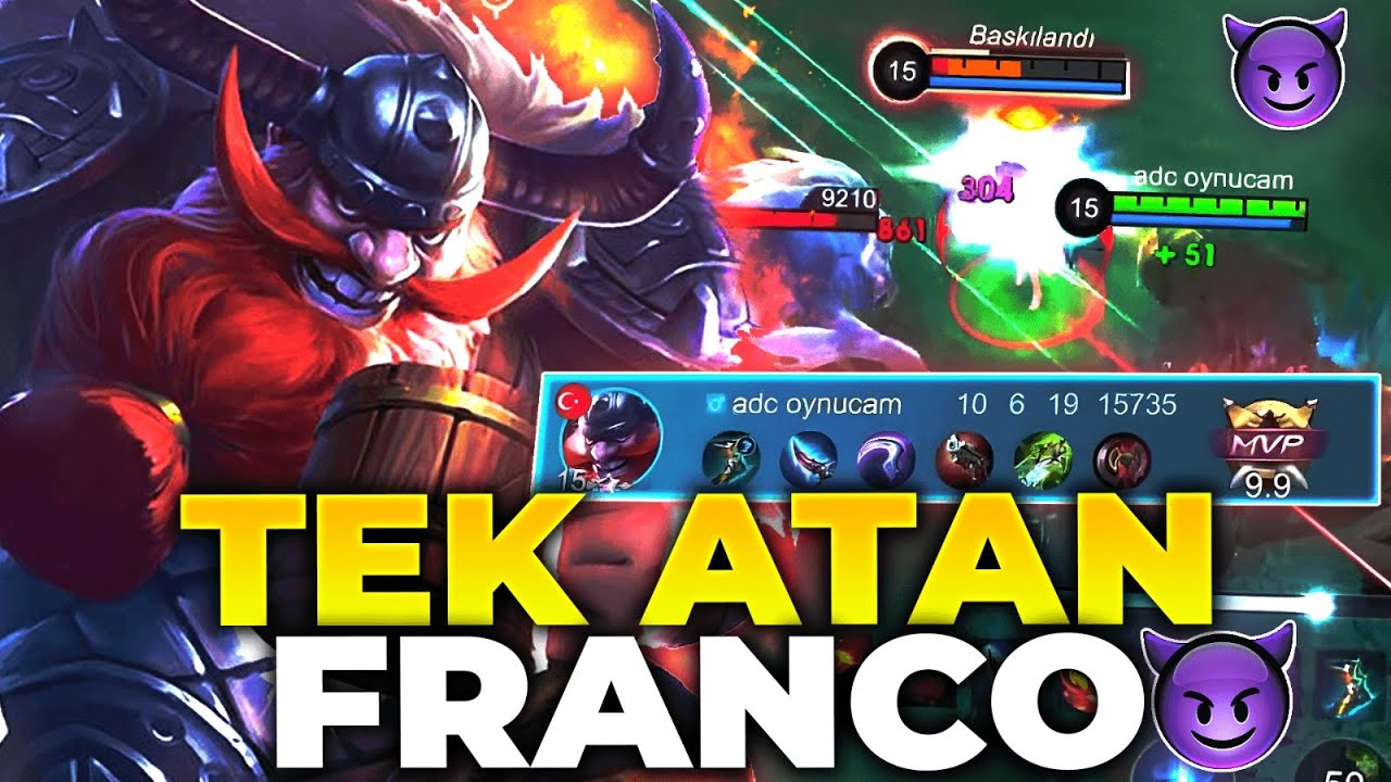 FRANCO BOZUK TAKTİK (HERKESE TEK ATIYORUM) | Mobile Legends