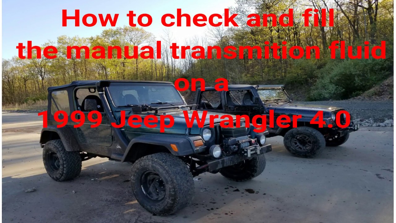 How to fill and check the transmition fluid on a 1999 jeep wrangler  -  YouTube
