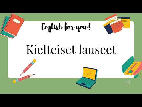 Englannin kielioppi - Kielteiset lauseet