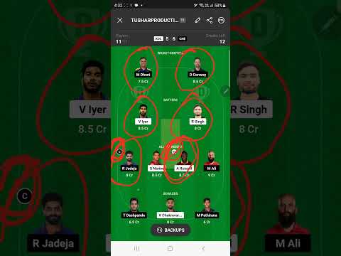 KKR vs CSK dream11 team | KKR vs CSK Honest Playing 11 2023 Comparison | KKR vs CSK dream11