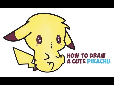 How To Draw Pikachu Cute Baby Kawaii Chibi Easy Step By Step Drawing For Kids