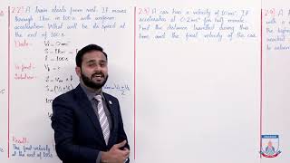 Class 9 - Physics - Chapter 2 - Lecture 13 - Numericals 2.1 to 2.4 - Allied Schools