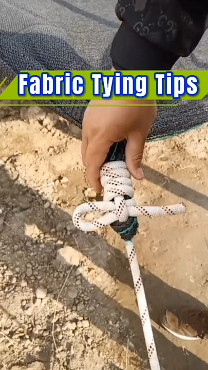 Ikatan Sudut Kain Sempurna untuk Penggunaan Sehari-hari #simpul #tali #teknik