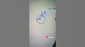 Akshat name Signature #youtube #shortvideo #viral #trending #sign #artdesign #shorts #art