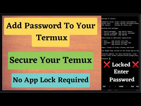 How to Add Password To Your Termux | Setup Termux Login | Secure Your Termux 2022 | Techno Prince |