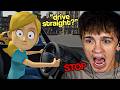I HAVE TO TEACH MY LITTLE SISTER HOW TO DRIVE USING ONLY MY VOICE AND IVE NEVER BEEN SO STRESSED