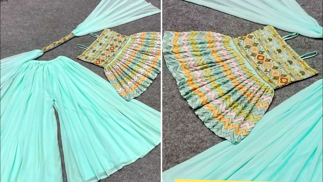 Pepulm Kurti with TASSELS and DUPATTA Cutting And Stitching सिर्फ 2 मीटर कपड़े से बनाये Peplum Kurti