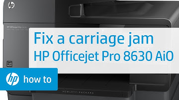 Fixing a Carriage Jam | HP Officejet Pro 8630 All-in-One Printer | HP