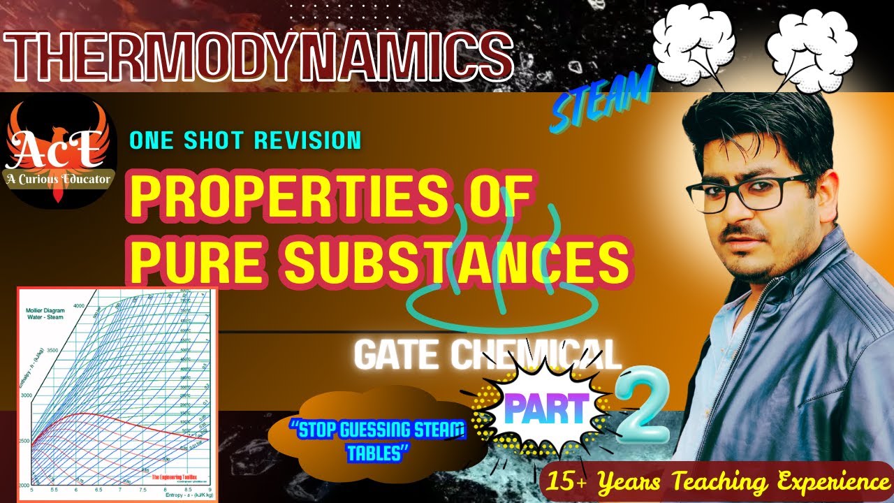 Properties of Pure Substances  P-2 – One Shot | Steam Tables & Mollier Diagram | GATE Chemical | ACE