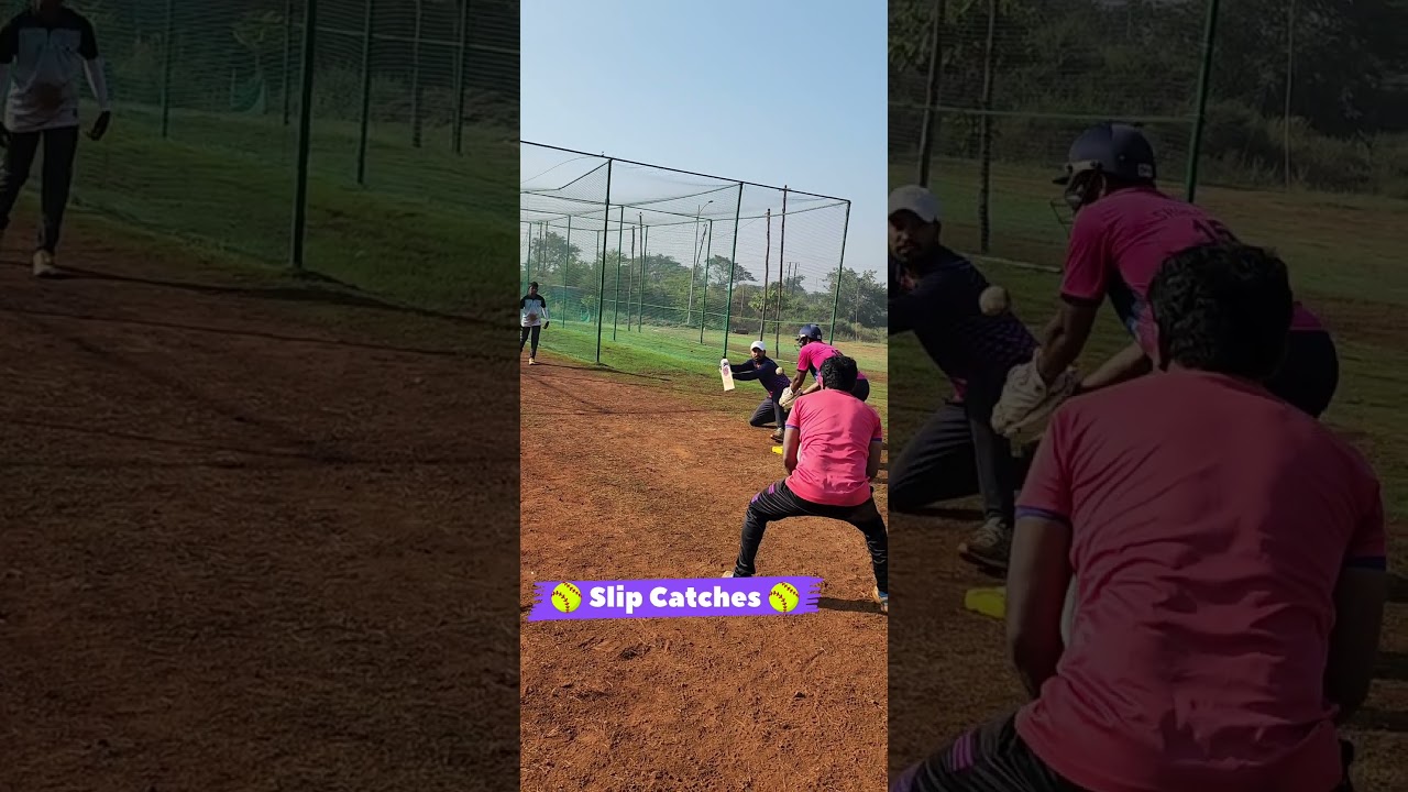 Catching Practice for spinners in slip position 🥎. 