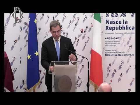 Video Roma - 80 anni della Repubblica, si inaugura la mostra in Sala della Lupa. con Fontana. (06.05.26)