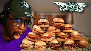 Eating EVERY Sandwich On The Wingstop Menu | Reaction