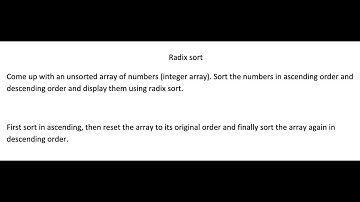 Radix Sort entire JAVA Assignment | Data Struct. & Algorithm Analysis