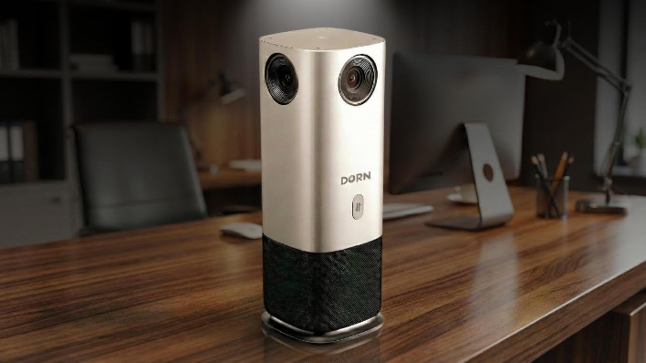 CÂMERA QUE GRAVA EM 360 GRAUS ??😱😱 Câmera De Conferência Panorâmica Dorn 360