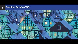 Unit 1: Reading (Quality of Life)