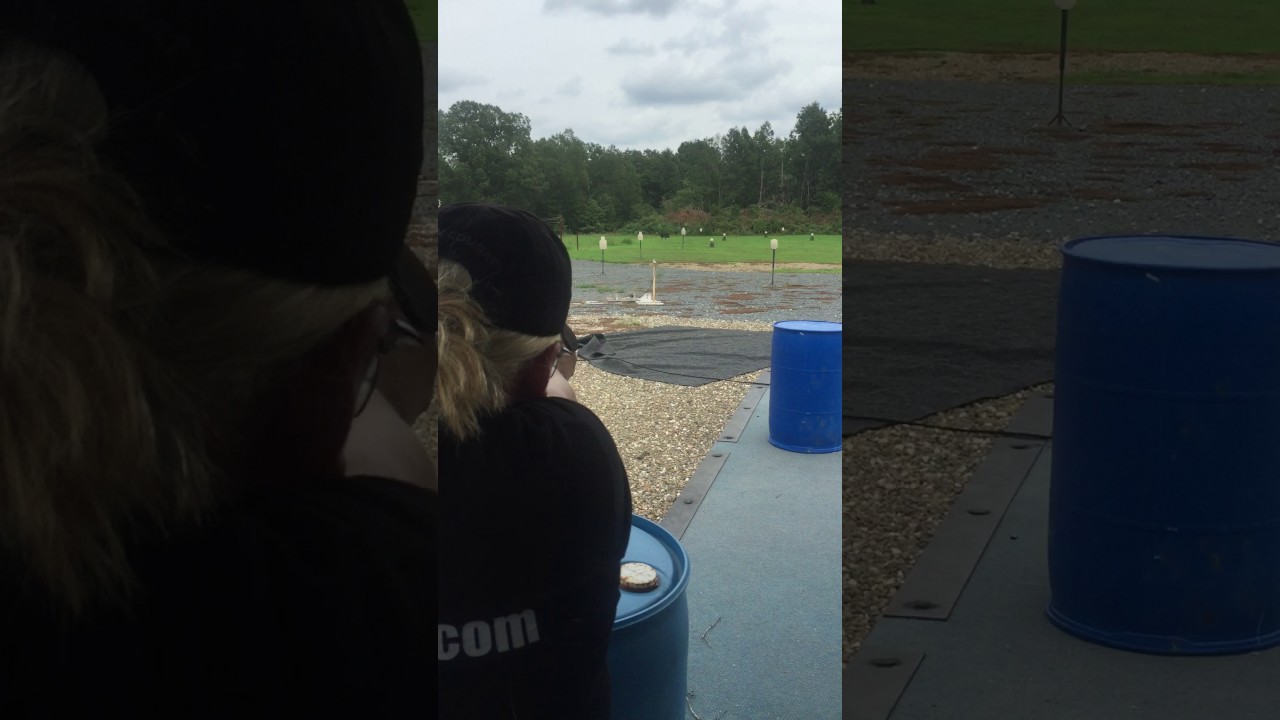 Hitting steel at 80yds with a Wilson Combat CQB Elite in 9mm - YouTube