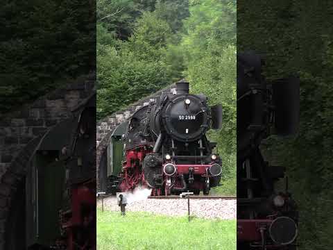 Bundesbahn pur mit 50 2988 #train #steamtrain #automobile #steamengine #railway #railroad #travel