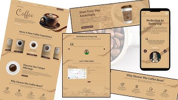 Build a Coffee Shop Website from Scratch – HTML, CSS & JavaScript Tutorial ☕️