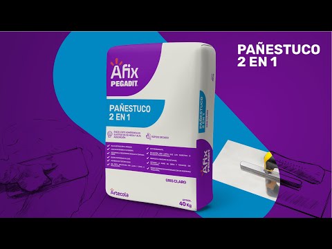 AFIX PEGADIT PAÑESTUCO 2 EN 1 • MORTERO DE REVESTIMIENTO