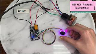 GROW KL261 DC5.5-15V Realy Output Low Power Consumption Fingerprint Control Board Module