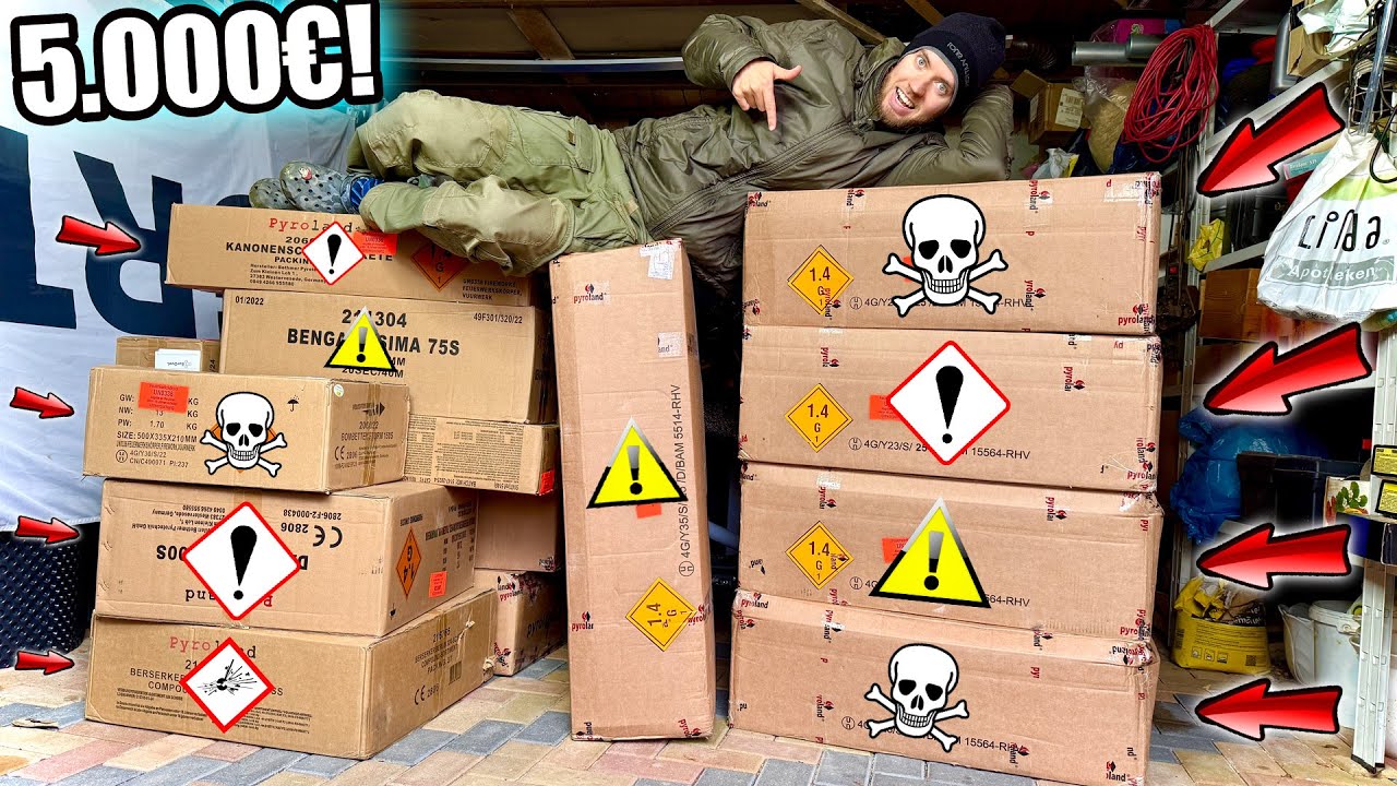 Die größte FEUERWERK BESTELLUNG meines LEBENS wird AUSGEPACKT! (XXL Pyroland Unboxing)