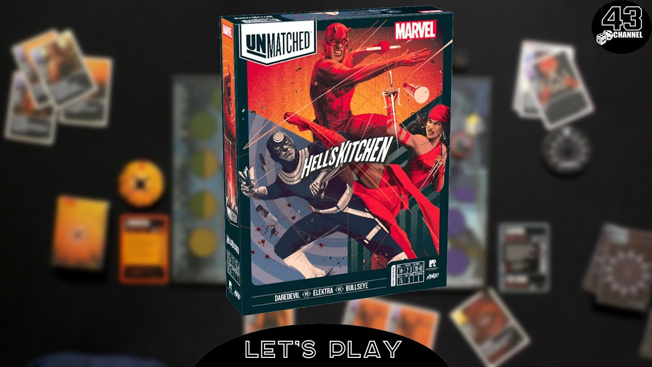 Jeu De Société Unmatched - Marvel: Hell's Kitchen | Affronte Tes Héros Préférés | Version Anglaise