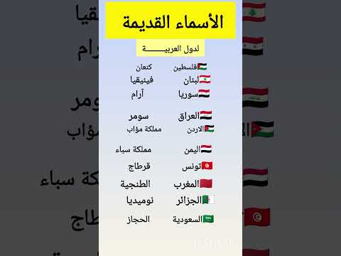 الاسماء القديمة لدول العربية ماهو اسم دولتك القديم   معلومات اكسبلور هل تعلم ترند